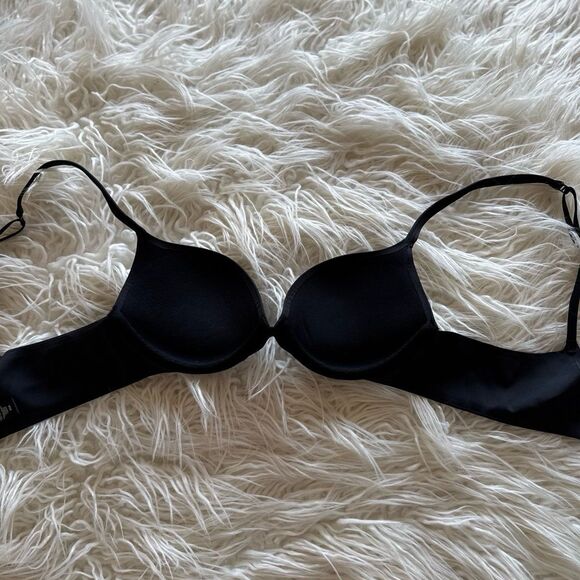 Skims Ultimate Push up Plunge Bra Onyx Size 34A - Picture 9 of 10